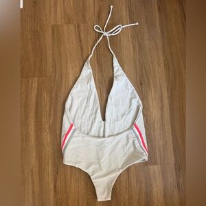 Mikoh One Piece Bathing suit, size XL, deep plunge